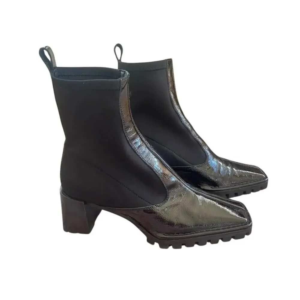Asos Design Remix Premium Black Sock Boots US 7 and UK 5